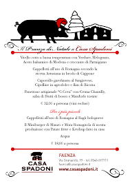 I Menu Di Natale 2017 Di Casa Spadoni Casa Spadoni