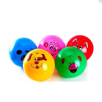PELOTA INFLABLE DE GOMA MULTICOLOR