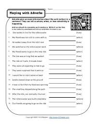 Adverbial Phrases Adverb Worksheets Adverbs Worksheet Middle School Grammar Worksheets Grammar Worksheets