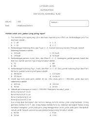 Soal Aritmatika Sosial Kelas 7 Pdf