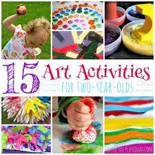 2 year olds reach so many developmental milestones! 15 Easy Art Activities For Two Year Olds