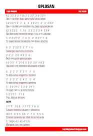 Chord Lagu Oplosan Lektur