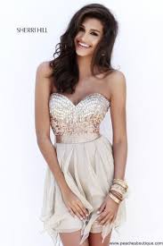 Sherri Hill Short Prom Dresses Peaches Boutique Chiffon Cocktail Dress Cocktail Dresses Online Prom Dresses Short