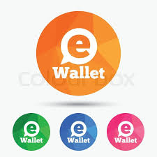 Ewallet Sign Icon Electronic Wallet Stock Vector Colourbox