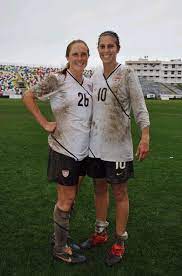Buehler And Lloyd February 2010 This Is What You Want Defenders And Midfielders To Look Like At The Women S Soccer Team Female Football Player Womens Soccer