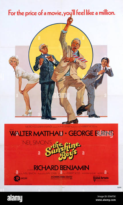 THE SUNSHINE BOYS, Lee Meredith, George Burns, Walter Matthau, Richard  Benjamin, 1975 Stock Photo - Alamy