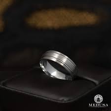 Band H12 White Gold Med232 Mens Wedding Bands White Gold White Gold Mens Wedding Bands