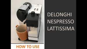 Set the timer for about 35 seconds and start the machine. How To Use Delonghi Nespresso Lattissima Coffee Machine Youtube