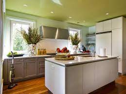 Avoid installing cabinets that touch the ceiling if you have a high ceiling. Painting Kitchen Ceilings Pictures Ideas Tips From Hgtv Hgtv