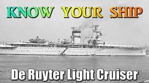 World of Warships - Know Your Ship #40 - De Ruyter Light Cruiser - YouTube