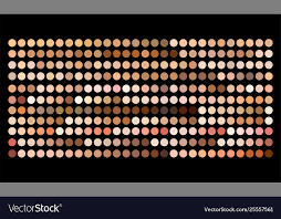 Human Skin Tone Color Palette Swatches