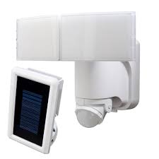 Defiant 180 Degree White Solar Powered Motion Led Security Light With Battery Backup Dfi 7148 Wh The Home Depot