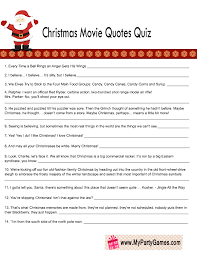 Free Printable Christmas Movie Quotes Quiz Christmas Movie Quotes Quote Quiz Free Christmas Printables