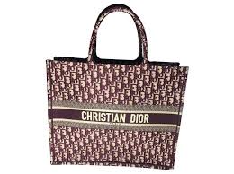 Dior Borsa Dior Book Tote Dior Oblique Handbags Cotton Dark Red Ref 129240 Joli Closet Le sac en toile dior oblique a tout du classique. borsa dior book tote dior oblique