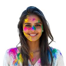 A Girl Smiling Holi Festival, Holi Celebration, Holi Festival, Holi Day PNG  Transparent Image and Clipart for Free Download