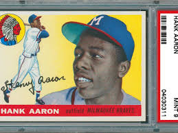 Favorite cards of Home Run King Hank Aaron