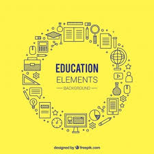 Download Circular Yellow Education Concept Background For Free In 2020 Education Vector Free Concept