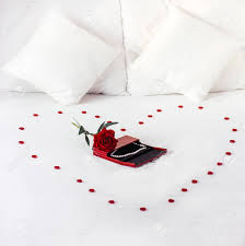 Not all of us take valentine's day romantic gifts and love letters seriously, which is awesome because nothing is sexier than a great sense of humor. Valentines Day Surprise At Morning On The White Bed With Pillow Stock Photo Picture And Royalty Free Image Image 92032584