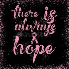 My will, my faith, and my body have been challenged. There Is Always Hope Inspirational Quote About Breast Cancer Awareness Stock Vector Crushpixel