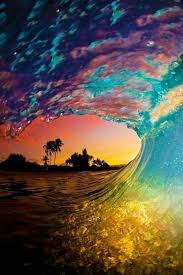Bora Bora Sunset Through A Wave Amazing Amazing Nature Photography Nature Photography Beautiful Nature