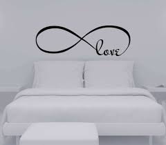 Bedroom furniture beds bedroom sets headboards bed frames dressers & chests nightstands armoires & wardrobes mattresses kids beds. Love Infinity Symbol Bedroom Wall Decal Quote Bedroom Home Decor