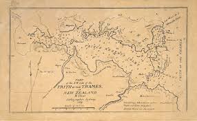 waiheke island new zealand 1839 vintage map historical