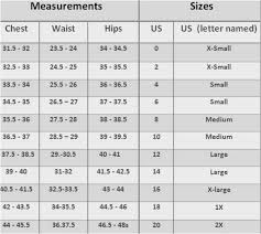 size charts debras passion boutique