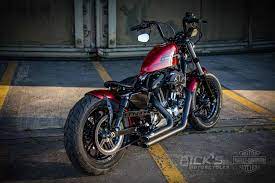 In 1952, the predecessors to the sportster, the model k sport and sport solo motorcycles, were introduced. Bobster Sportster Bobber Rick S Motorcycles Harley Davidson Baden Baden