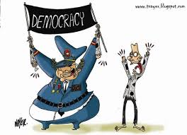 Government created and organized by the people, power is. Military Style Democracy By Nayer Politics Cartoon Toonpool