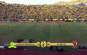 Lakay crosses from the right for mamelodi sundowns. Mamelodi Sundowns Bein Sports