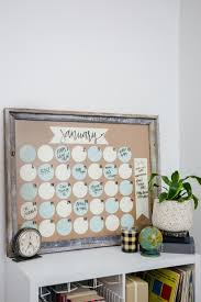 I've seen variations on these on pinterest over the years and thought it was finally once the glue is dry, carefully remove the poster board from the back. Diy Dry Erase Wall Calendar Hgtv