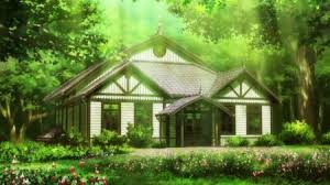 The Singing Omega House In The Woods Anime Scenery Wallpaper Anime Background
