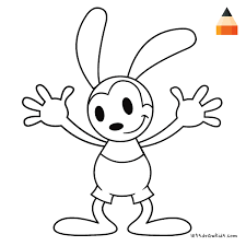 First appearing in the short film trolley troubles on september 5, 1927, oswald is notable for his ability to disassemble and reshape his body parts at will. How To Draw Oswald The Lucky Rabbit