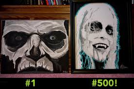 Further to my father Bryan Mitchell 's 90th birthday trip back home to  Gower, here is a concertina sketch of some of his favourite places ,  painted by his granddaughter Daisy Williamson