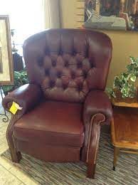 Leather Recliner Claudine S Furniture Erie Pa Brown Leather Recliner Chair Kane Chairs Mid Century Dining Chairs