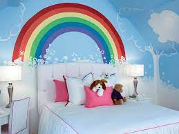 Rainbow Bedroom Ideas How To Create A Magical Rainbow Room Inspiralist In 2020 Girls Rainbow Bedroom Rainbow Room Rainbow Decor Bedroom