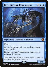 If you want to print the official size but increase the resolution on the printer paper (the pixels per area), then you should also increase the resolution on the computer screen (the pixels). Jin Gitaxias Core Augur Iconic Masters Ima 62 Scryfall Magic The Gathering Search