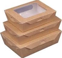 Customized Kraft Paper Size Disposable Food Paper Lunch Box ...