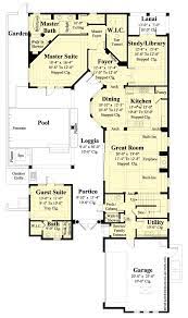 Home Plan Ferretti Courtyard House