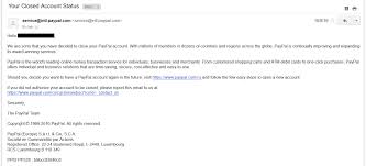 Paypal Your Closed Account Status Social Media Traffic Online Blog Accounting