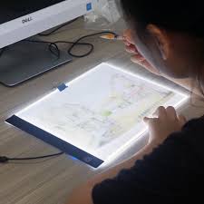 Led Lighted Drawing Board Ultra A4 Drawing Table Tablet Light Pad Sketch Book Blank Canvas For Painting Acrylic Watercolor Paint Painting Accessories Drawing Table Led Light Box
