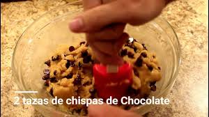 In a bowl, combine the butter and sugar, and, using an electric mixer, beat until light and creamy. Chocolate Chip Cookie Recipe Spanish 2 Project Youtube