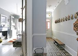 Victorian Terraced House Hallway And Living Room Soft Grey Palate With Low Picture Rail D Victorian Terrace Interior Small Hallways Victorian House Interiors