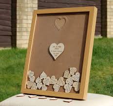 Wine signing corks with personalized frame wedding guest book alternative. Personalised Wedding Guest Book Alternative Light Wood Effect Frame With Plywood Hearts Wedding Drop Box Guest Book Guest Book Frame Wedding Wedding Drop Box