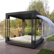 Modern outdoor daybed with canopy. Most Popular Outdoor Furniture Rattan Daybed With Canopy Sun Bed Lounge Rattan Bed Wicker Cabana No Curtain To Sea Port By Sea Buy At The Price Of 1 199 00 In Aliexpress Com