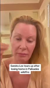 Sandra Lee has emotionally revealed the loss of her Malibu home due to the  Palisades wildfire