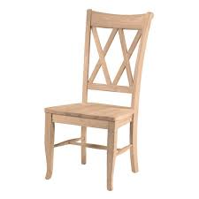 unfinished dining chairs, solid wood