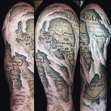 Select from 35657 printable crafts of cartoons, nature, animals, bible and many more. Detailed Map Half Sleeve Map Tattoo Drawing