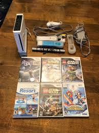 Nintendo Wii Console W 6 Games 2 Controllers 1 Nunchuck Nintendo Wii Console Wii Lego War