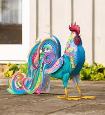 Check spelling or type a new query. Colorful Metal Rooster Accent Plowhearth